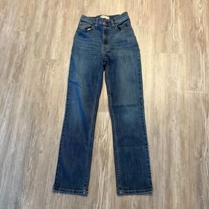 Abercrombie & Fitch Womens 25/0 90's Straight Ultra High Curve Love Jeans